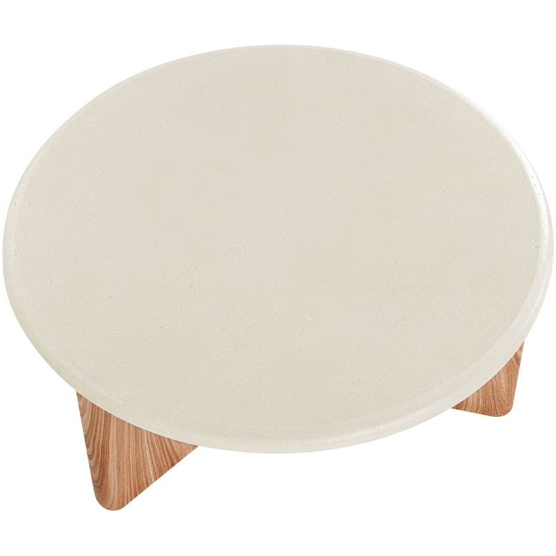 Meridian Furniture Avaya Cream / Natural Concrete Indoor / Outdoor Coffee Table