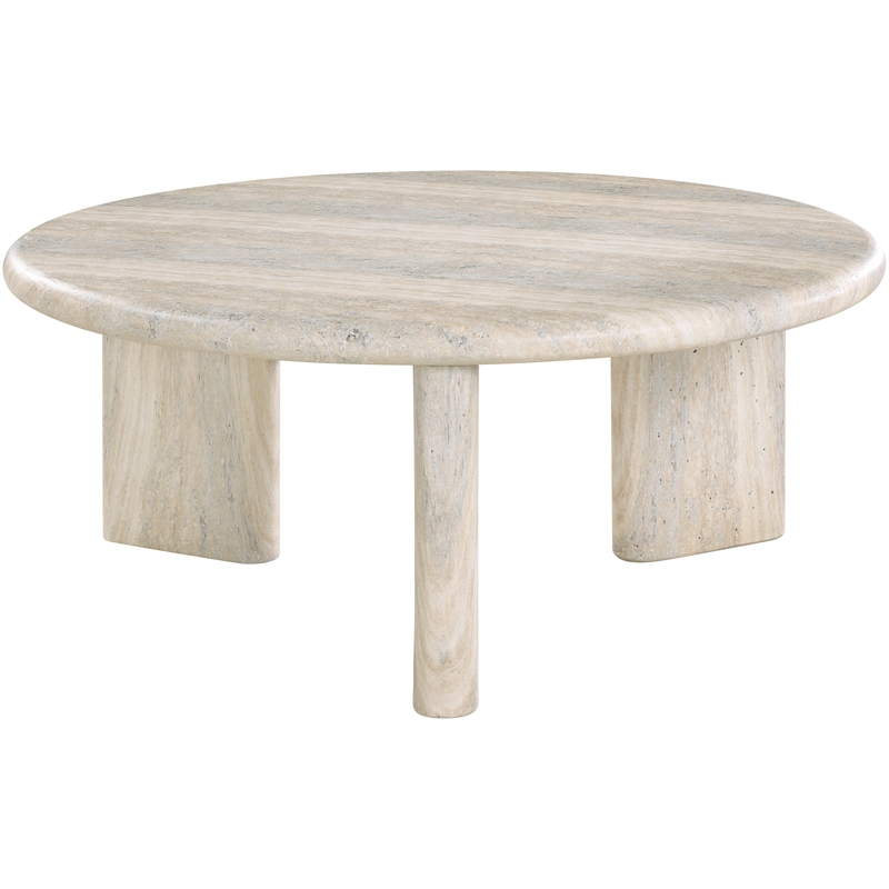 Meridian Furniture Avaya Travertine Concrete Indoor / Outdoor Coffee Table