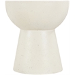 Meridian Furniture Avaya Cream Concrete Indoor / Outdoor End Table