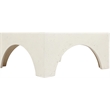 Meridian Furniture Renza Cream Concrete Indoor / Outdoor Coffee Table