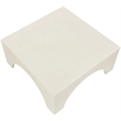 Meridian Furniture Renza Cream Concrete Indoor / Outdoor Coffee Table