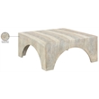 Meridian Furniture Renza Travertine Concrete Indoor / Outdoor Coffee Table