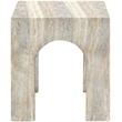 Meridian Furniture Renza Travertine Concrete Indoor / Outdoor End Table