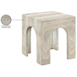 Meridian Furniture Renza Travertine Concrete Indoor / Outdoor End Table