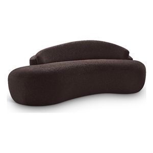 Meridian Furniture Caspian 79&quot Brown Chenille Fabric Upholstered Loveseat