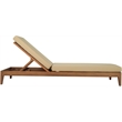 Meridian Furniture Mirella Natural Water Resistant Outdoor Patio Chaise Lounge