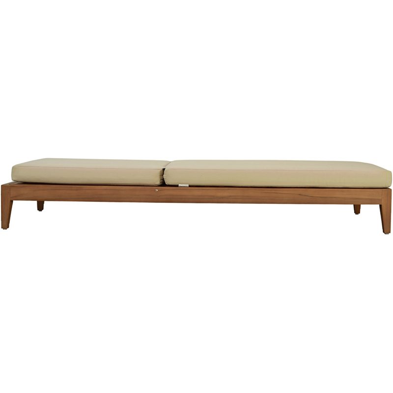 Meridian Furniture Mirella Natural Water Resistant Outdoor Patio Chaise Lounge