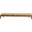 Meridian Furniture Mirella Natural Water Resistant Outdoor Patio Chaise Lounge