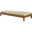 Meridian Furniture Mirella Natural Water Resistant Outdoor Patio Chaise Lounge