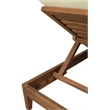 Meridian Furniture Mirella Natural Water Resistant Outdoor Patio Chaise Lounge
