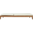 Meridian Furniture Mirella Natural Water Resistant Outdoor Patio Chaise Lounge