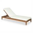 Meridian Furniture Mirella Natural Water Resistant Outdoor Patio Chaise Lounge