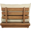 Meridian Furniture Mirella Tan Water Resistant Fabric Patio Armless Chair