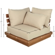 Meridian Furniture Mirella Tan Water Resistant Fabric Patio Corner Chair