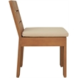 Meridian Furniture Mirella Tan Water Resist Fabric Patio Dining Side Chair