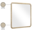 Meridian Furniture Annalise Natural Solid Wood Mirror