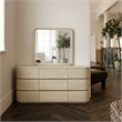 Meridian Furniture Annalise Natural Solid Wood Mirror