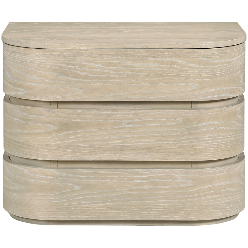 Meridian Furniture Annalise Natural Solid Wood Night Stand