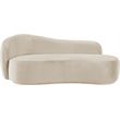 Meridian Furniture Gustavo Cream Velvet Upholstered Chaise