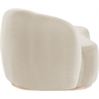 Meridian Furniture Gustavo Cream Velvet Upholstered Chaise
