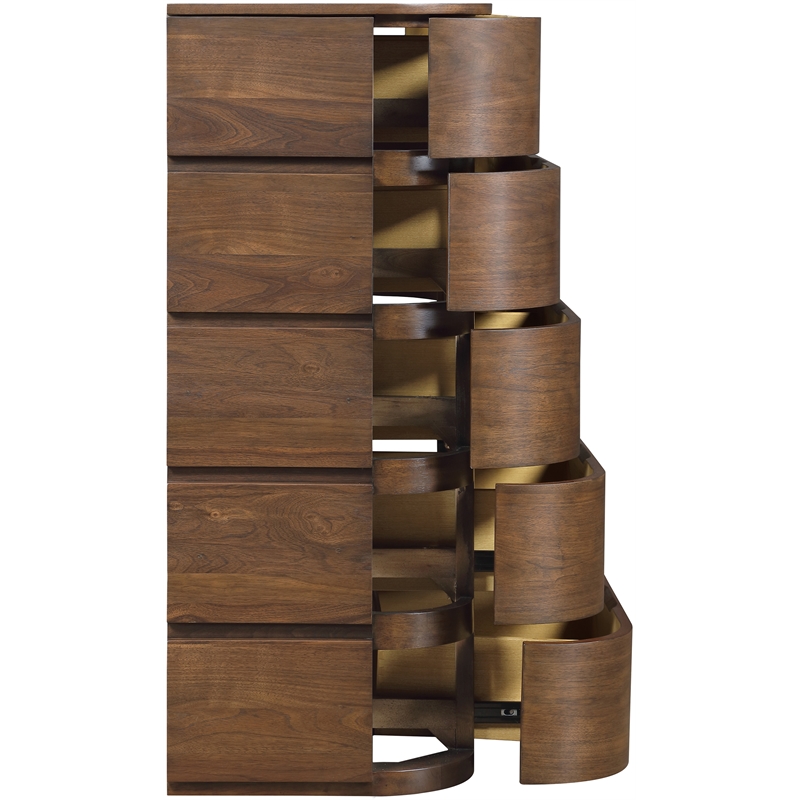 Meridian Furniture Annalise Brown Solid Wood Chest