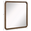 Meridian Furniture Annalise Brown Solid Wood Mirror