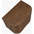 Meridian Furniture Annalise Brown Solid Wood Night Stand