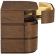 Meridian Furniture Annalise Brown Solid Wood Night Stand