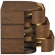 Meridian Furniture Annalise Brown Solid Wood Night Stand