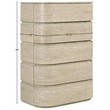 Meridian Furniture Annalise Natural Solid Wood Chest
