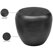 Meridian Furniture Capsule Black Aluminum End Table