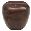 Meridian Furniture Capsule Brown Aluminum End Table