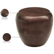 Meridian Furniture Capsule Brown Aluminum End Table