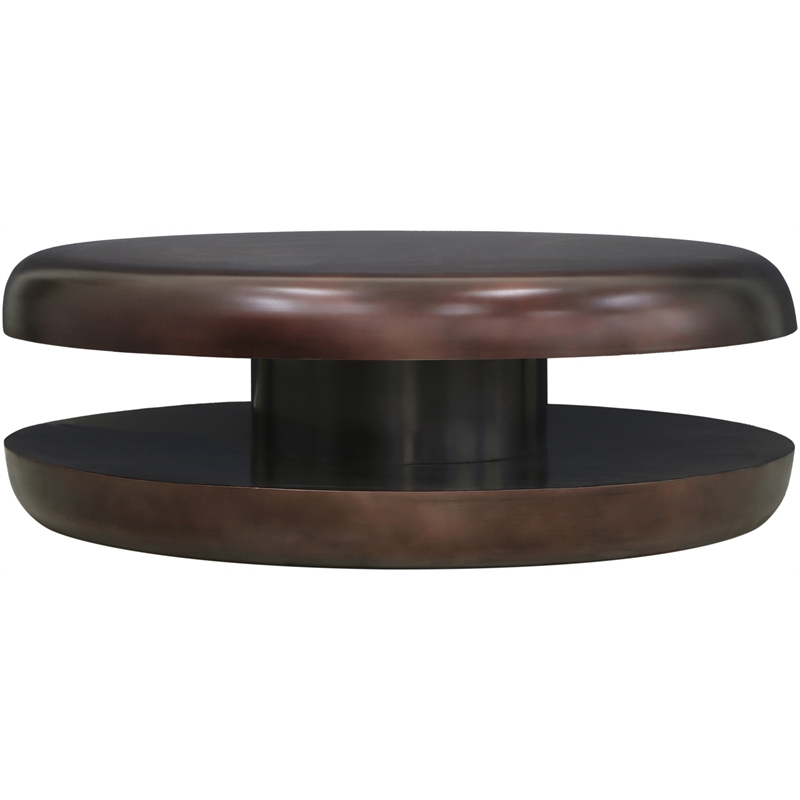 Meridian Furniture Jamison Brown Iron Coffee Table
