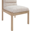 Meridian Furniture Eloura Beige Linen Textured Fabric Dining Chair (Set of 2)