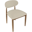 Meridian Furniture Riccio Beige Vegan Leather Dining Side Chair (Set of 2)