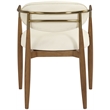 Meridian Furniture Riccio Cream Vegan Leather Dining Arm Chair (Set of 2)