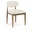 Meridian Furniture Riccio Cream Vegan Leather Dining Side Chair (Set of 2)