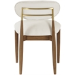 Meridian Furniture Riccio Cream Vegan Leather Dining Side Chair (Set of 2)