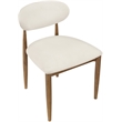 Meridian Furniture Riccio Cream Vegan Leather Dining Side Chair (Set of 2)