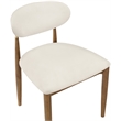 Meridian Furniture Riccio Cream Vegan Leather Dining Side Chair (Set of 2)