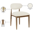 Meridian Furniture Riccio Cream Vegan Leather Dining Side Chair (Set of 2)