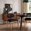 Meridian Furniture Riccio Black Vegan Leather Dining Side Chair (Set of 2)