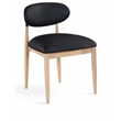 Meridian Furniture Riccio Black Vegan Leather Dining Side Chair (Set of 2)