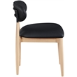 Meridian Furniture Riccio Black Vegan Leather Dining Side Chair (Set of 2)