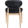 Meridian Furniture Riccio Black Vegan Leather Dining Side Chair (Set of 2)