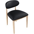 Meridian Furniture Riccio Black Vegan Leather Dining Side Chair (Set of 2)