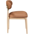 Meridian Furniture Riccio Cognac Vegan Leather Dining Side Chair (Set of 2)