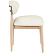 Meridian Furniture Riccio Cream Vegan Leather Dining Side Chair (Set of 2)