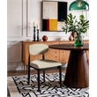 Meridian Furniture Riccio Cream Vegan Leather Dining Side Chair (Set of 2)